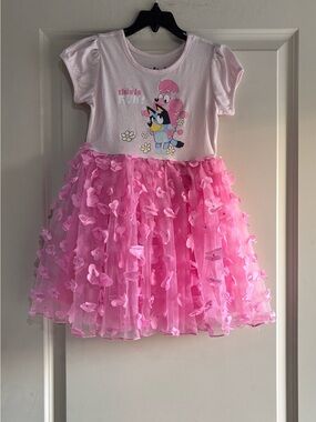 Hybrid Apparel Pink Floral Tulle Skirt Girls' Casual Dress